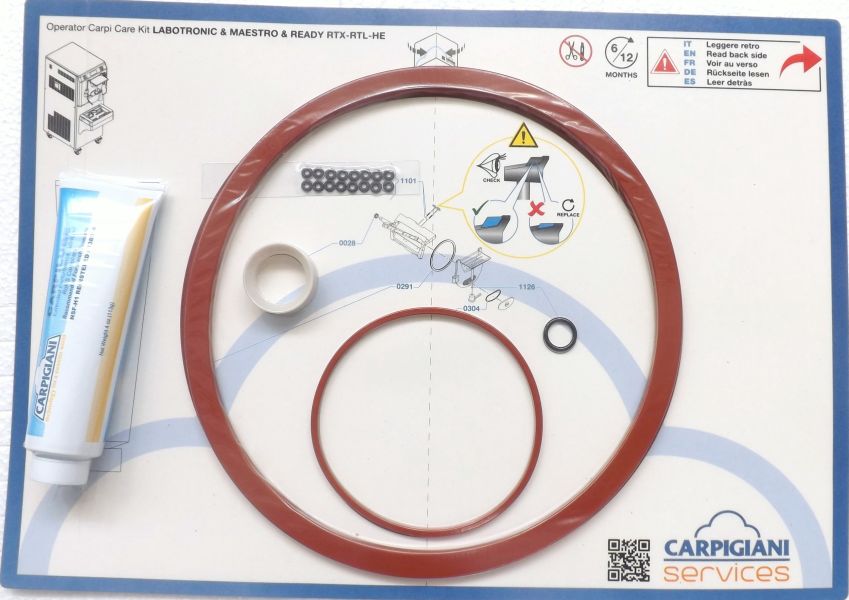 CARPIGIANI gasket set for scoop ice cream 741