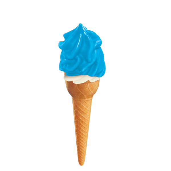 Hot topping - blue Smurf