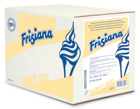 Powdered mix for soft serve ice cream - cream