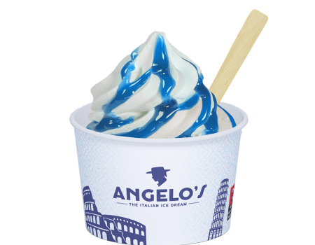 Poleva, topping modrý šmola