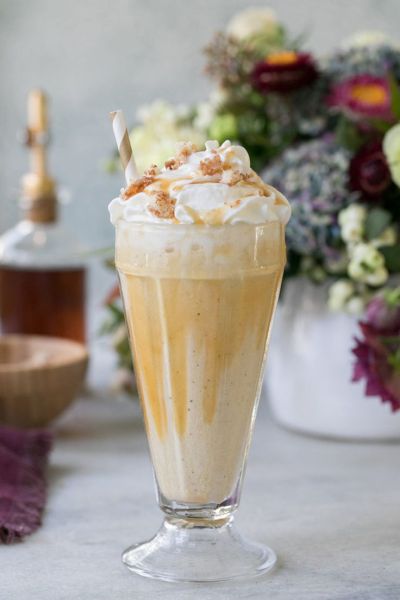 Ingredients for milkshake syrup - toffee caramel