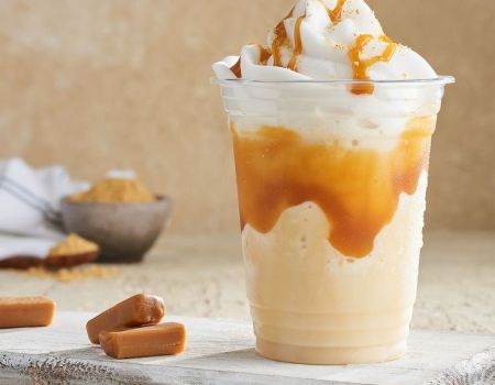 Topping, dip toffee caramel