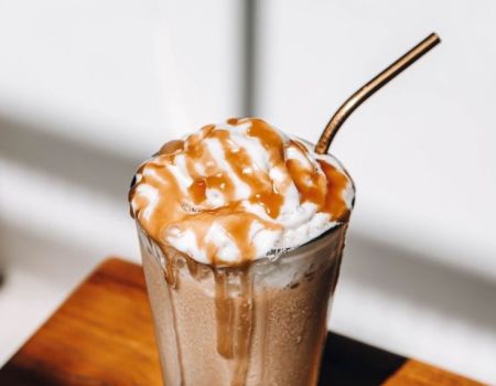 Topping, dip toffee caramel