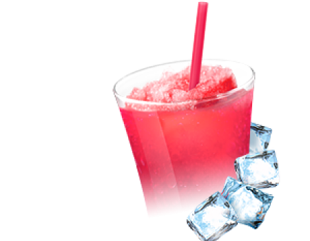 Ingredients for slush and frappé - melon