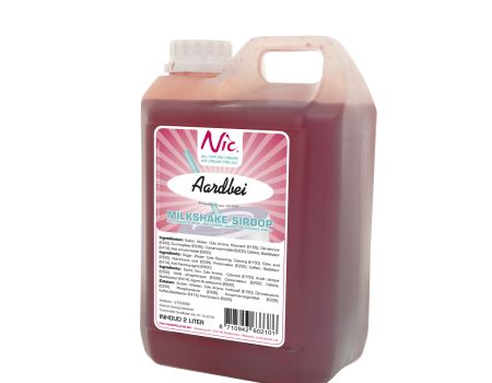 Syrup for flavoring milkshake - strawberry