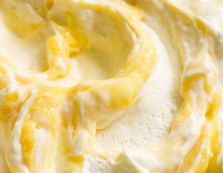 Topping, dip lemon