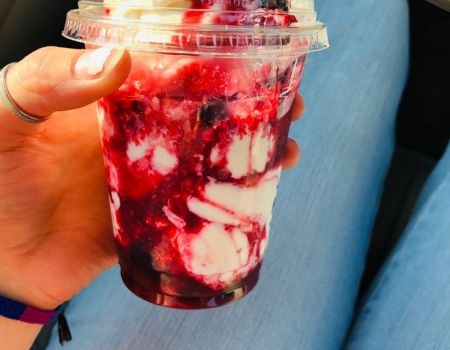 Topping, dip forest fruit