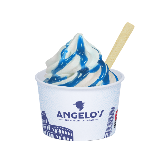 Poleva, topping modrý šmola