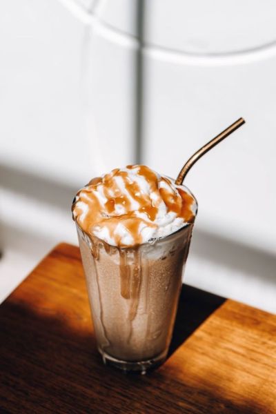 Topping, dip toffee caramel