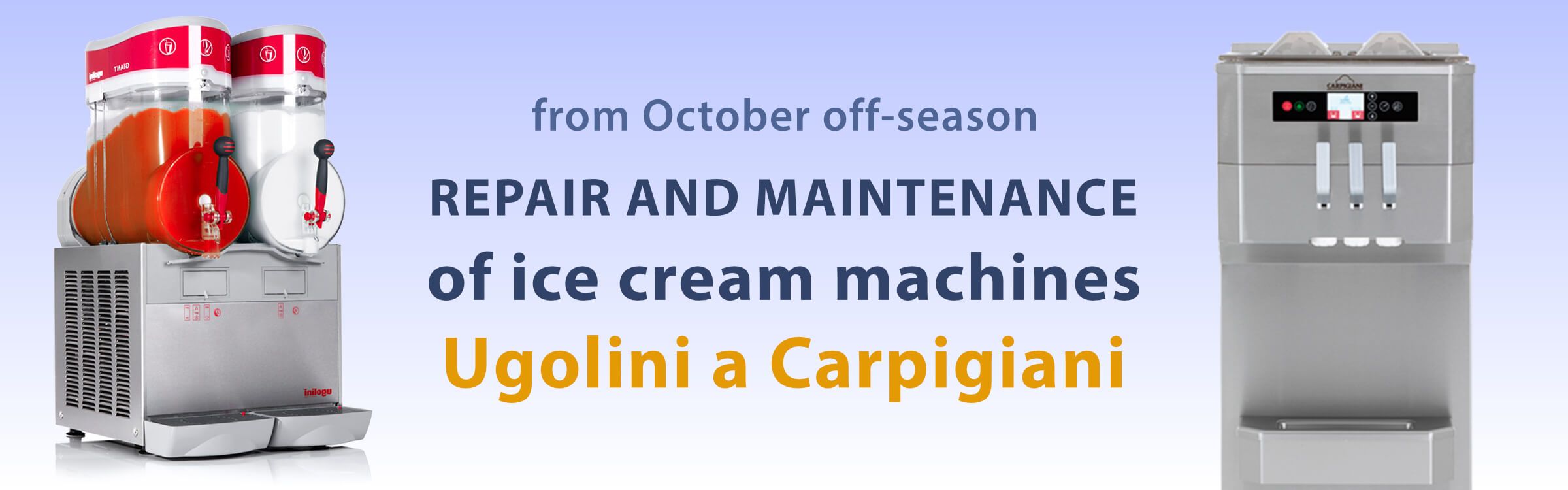 repair and maintenance of ice cream machines