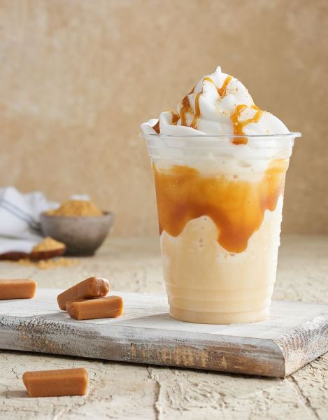 Topping, dip toffee caramel