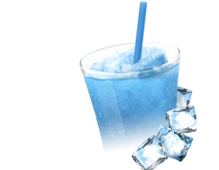 Suroviny na ľadovú drť a frappé - modrá malina
