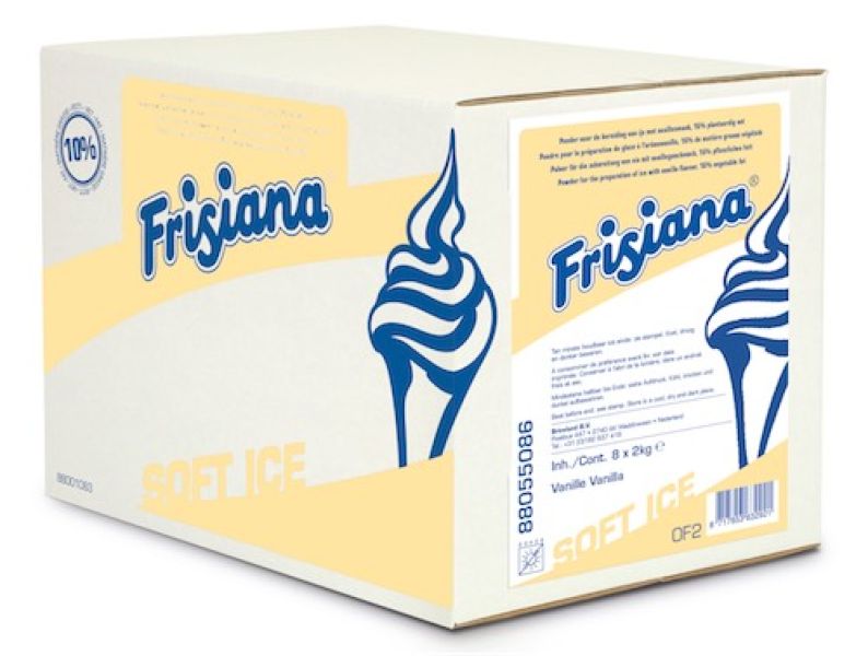 Powdered mix for soft serve ice cream - cream