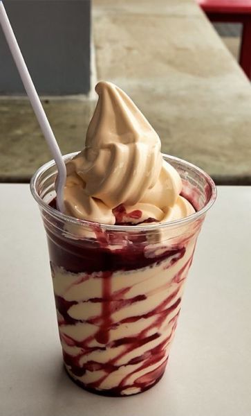 Topping, dip strawberry