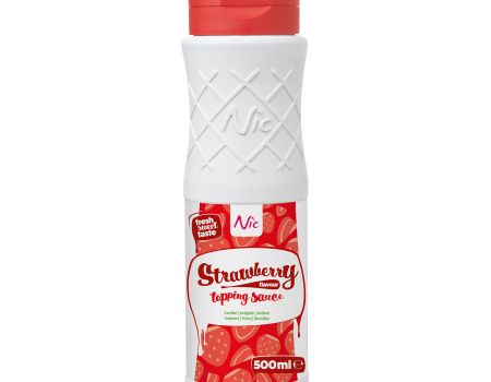 Topping, dip strawberry