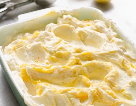 Topping, dip lemon