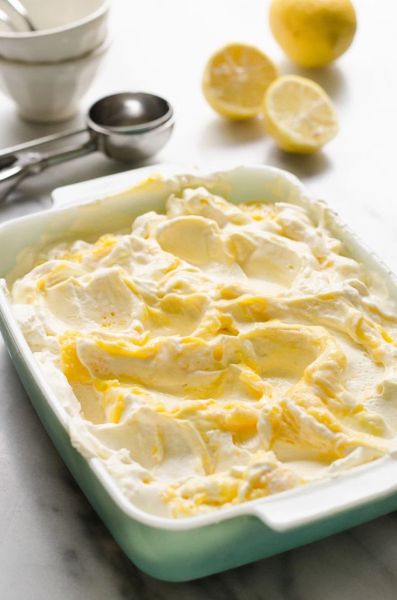Topping, dip lemon