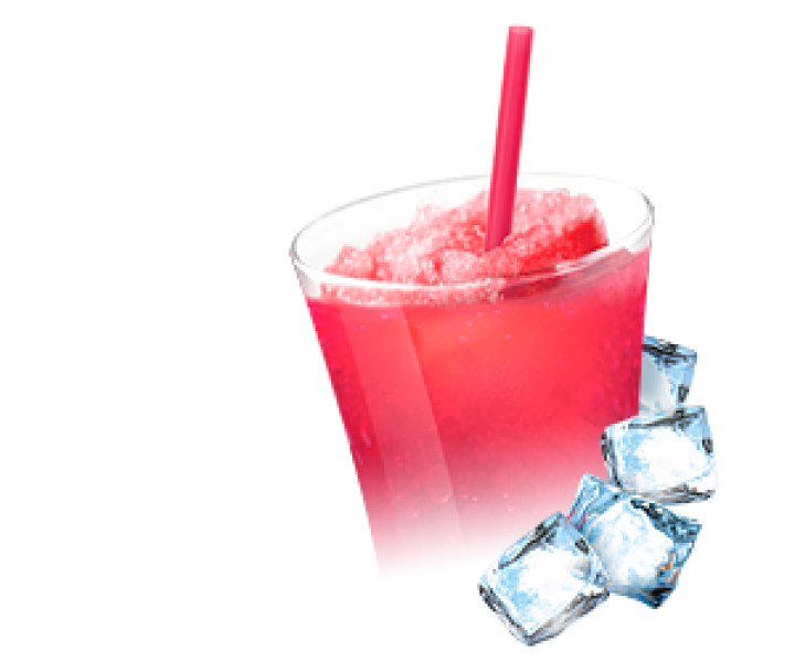 Ingredients for slush and frappé - melon