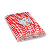 Paper straw - red-white
