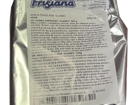 Powder for making hot chocolate