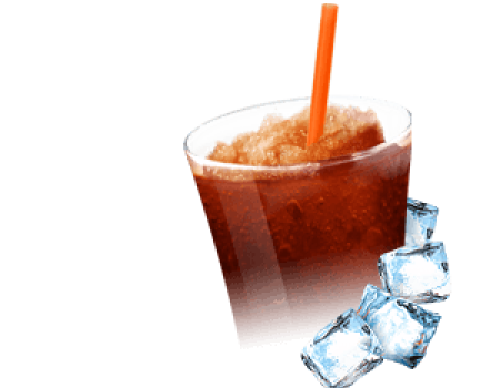 Ingredients for slush and frappé - cola