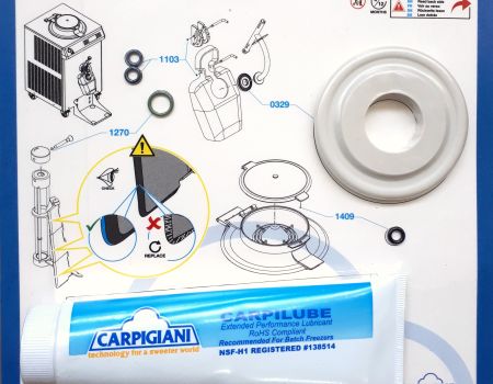 CARPIGIANI gasket set for ice cream pasteurization 746