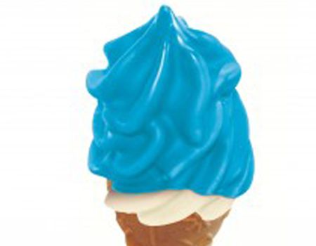 Hot topping - blue Smurf